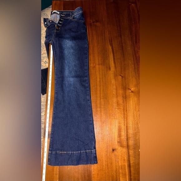 Omicoco Button Fly Dark Wash Jeans - Size 9 - Picture 2 of 8